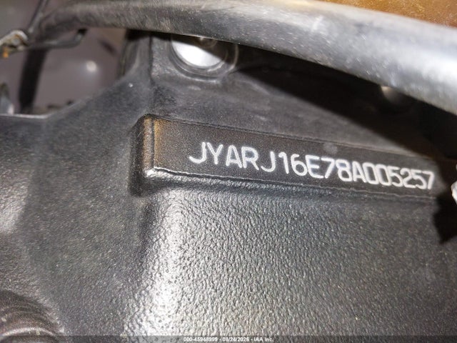 45948999 :رقم المزاد ، JYARJ16E78A005257 vin ، 2008 Yamaha Yzfr6 مزاد بيع