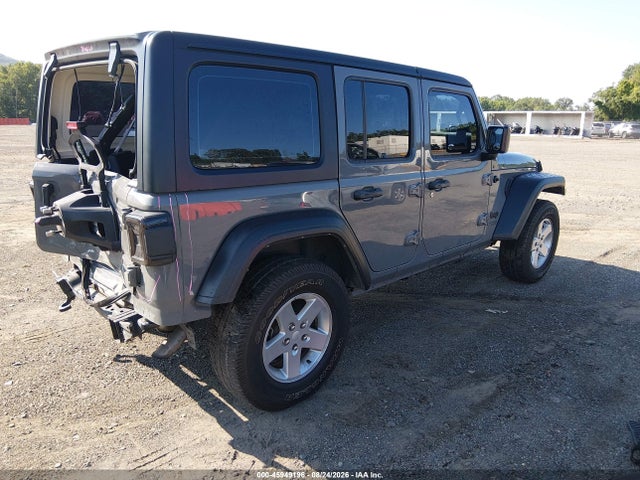 Продажа на аукционе авто 2021 Jeep Wrangler Unlimited Sport 4x4, vin: 1C4HJXDNXMW738261, номер лота: 45949196
