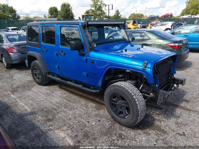 45949393 :رقم المزاد ، 1C4BJWDG8GL114546 vin ، 2016 Jeep Wrangler Unlimited Sport مزاد بيع