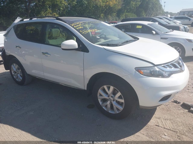 2014 Nissan Murano Sl მანქანა იყიდება აუქციონზე, vin: JN8AZ1MW5EW526633, აუქციონის ნომერი: 45949415