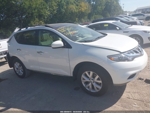 2014 Nissan Murano Sl მანქანა იყიდება აუქციონზე, vin: JN8AZ1MW5EW526633, აუქციონის ნომერი: 45949415