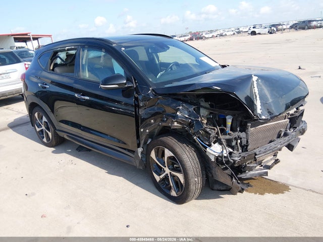 2016 Hyundai Tucson Limited მანქანა იყიდება აუქციონზე, vin: KM8J33A28GU160946, აუქციონის ნომერი: 45949468