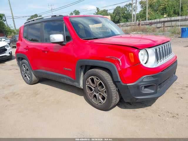 Продаж на аукціоні авто 2018 Jeep Renegade Limited Fwd, vin: ZACCJADBXJPH54725, номер лоту: 45949518