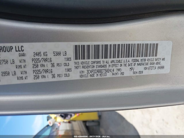 Aukcja sprzedaży 2013 Dodge Journey American Value Pkg, vin: 3C4PDCAB8DT502414, numer aukcji: 45949590