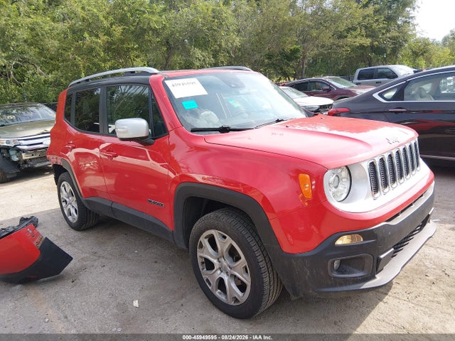 Продажа на аукционе авто 2017 Jeep Renegade Limited, vin: ZACCJBDBXHPG31023, номер лота: 45949595