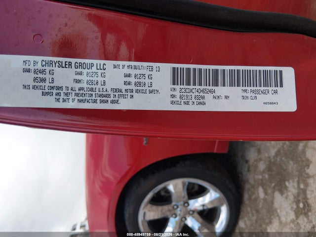 Aukcja sprzedaży 2013 Dodge Charger R/t Max, vin: 2C3CDXCT4DH652464, numer aukcji: 45949759