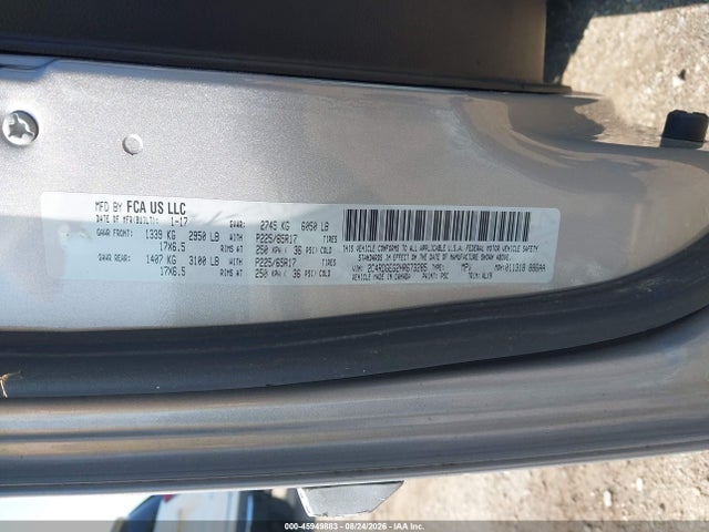 2017 Dodge Grand Caravan Gt მანქანა იყიდება აუქციონზე, vin: 2C4RDGEG2HR673285, აუქციონის ნომერი: 45949883
