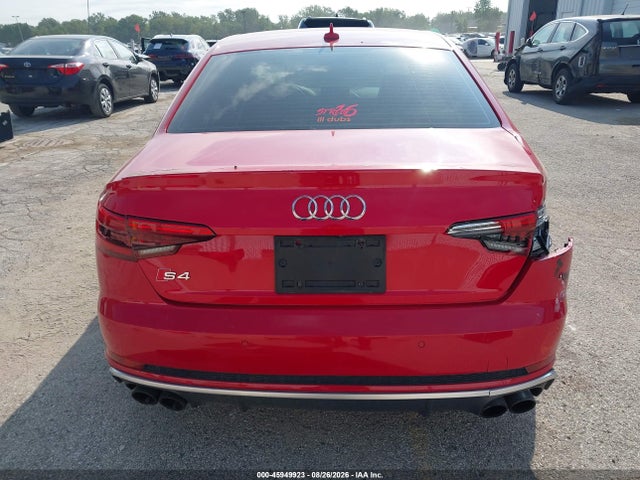 Продаж на аукціоні авто 2018 Audi S4 3.0t Premium Plus, vin: WAUC4AF41JA003354, номер лоту: 45949923