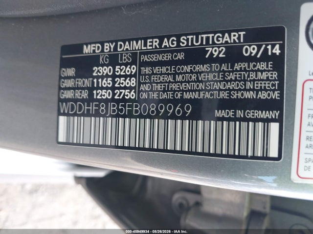 Mercedes-Benz E 350 4matic 2015 WDDHF8JB5FB089969 Image 9