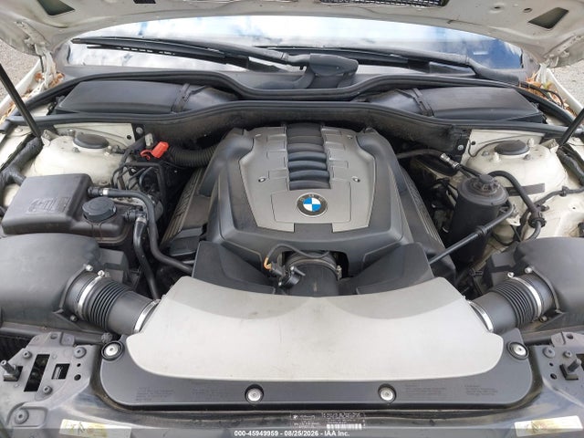 2008 Bmw 750li მანქანა იყიდება აუქციონზე, vin: WBAHN83548DT81945, აუქციონის ნომერი: 45949959