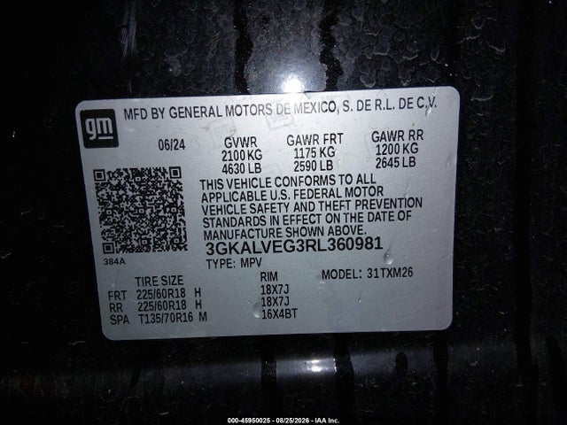 GMC Terrain Awd Slt 2024 3GKALVEG3RL360981 Image 9