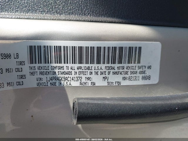 Продажа на аукционе авто 2010 Jeep Grand Cherokee Laredo, vin: 1J4PR4GK9AC141372, номер лота: 45950140