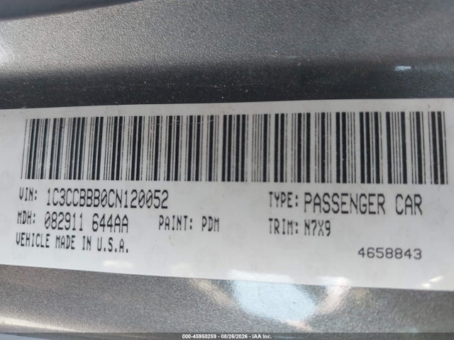 Aukcja sprzedaży 2012 Chrysler 200 Touring, vin: 1C3CCBBB0CN120052, numer aukcji: 45950259
