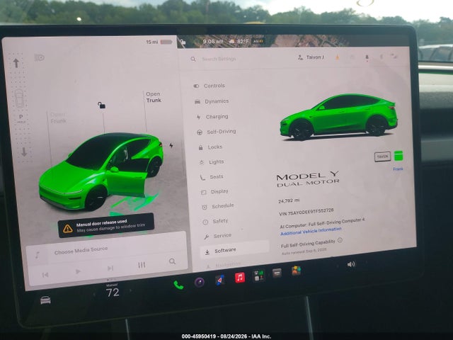 7SAYGDEE9TF552728 Tesla Model Y All-wheel Drive/long Range Launch Series/premium All-wheel Drive