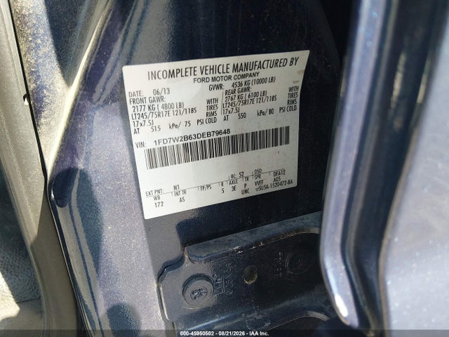Aukcja sprzedaży 2013 Ford F-250 Xl, vin: 1FD7W2B63DEB79648, numer aukcji: 45950502