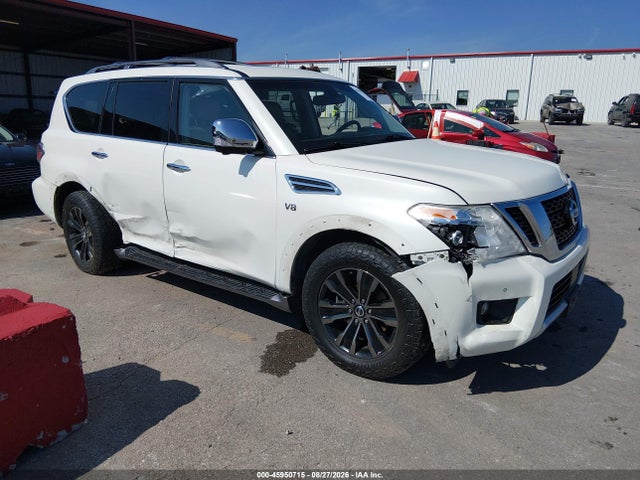 2017 Nissan Armada Platinum მანქანა იყიდება აუქციონზე, vin: JN8AY2NC9H9508524, აუქციონის ნომერი: 45950715