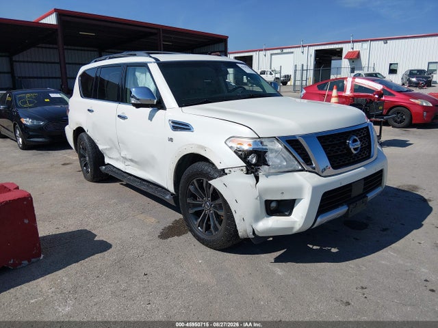2017 Nissan Armada Platinum მანქანა იყიდება აუქციონზე, vin: JN8AY2NC9H9508524, აუქციონის ნომერი: 45950715