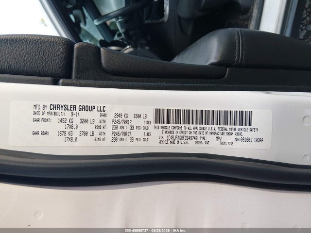 Aukcja sprzedaży 2015 Jeep Grand Cherokee Laredo, vin: 1C4RJFAG8FC649748, numer aukcji: 45950737