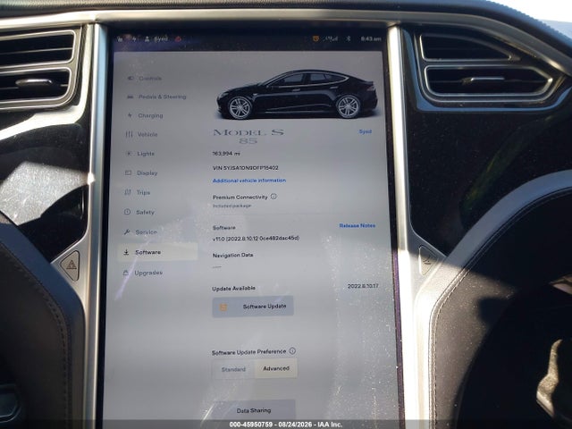 Продажа на аукционе авто 2013 Tesla Model S, vin: 5YJSA1DN9DFP15402, номер лота: 45950759