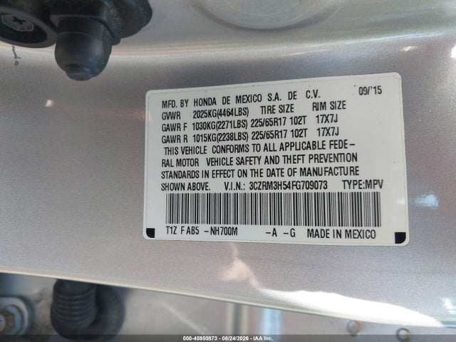 Продаж на аукціоні авто 2015 Honda Cr-v Ex, vin: 3CZRM3H54FG709073, номер лоту: 45950873