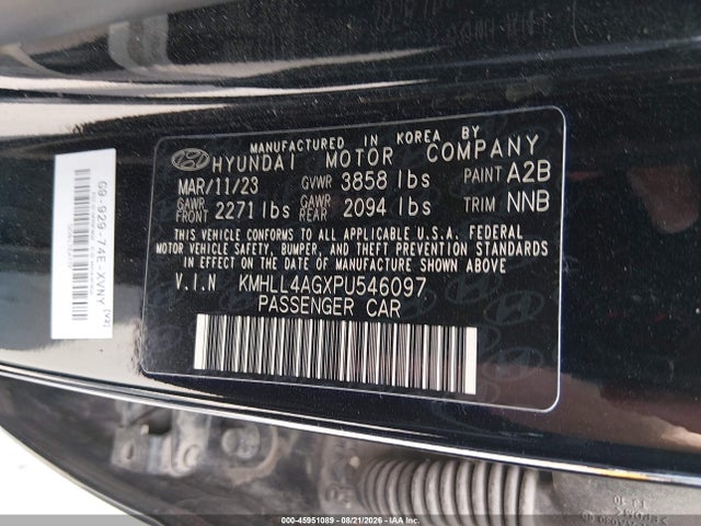 Aukcja sprzedaży 2023 Hyundai Elantra Se, vin: KMHLL4AGXPU546097, numer aukcji: 45951089