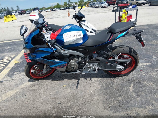 45951110 :رقم المزاد ، ZD4XGUA02TS001504 vin ، 2026 Aprilia Rs 660 مزاد بيع