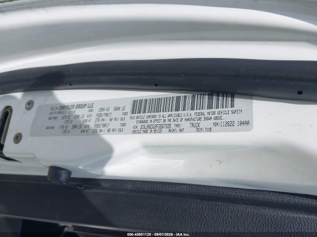Aukcja sprzedaży 2015 Ram 1500 Tradesman, vin: 3C6JR6DG3FG567335, numer aukcji: 45951128