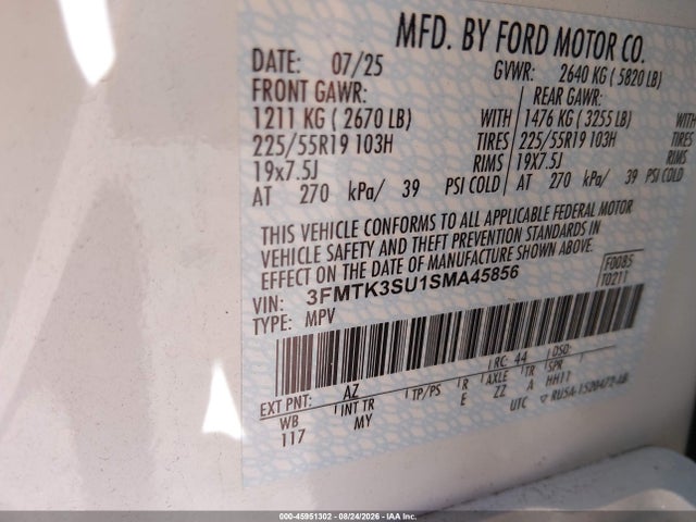 Ford Mustang Mach-e Premium 2025 3FMTK3SU1SMA45856 Image 9