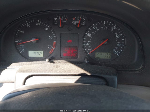 45951375 :رقم المزاد ، WVWBH63B71P013824 vin ، 2001 Volkswagen Passat Glx مزاد بيع