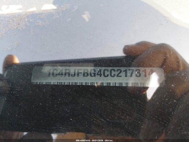 Продаж на аукціоні авто 2012 Jeep Grand Cherokee Limited, vin: 1C4RJFBG4CC217314, номер лоту: 45951410
