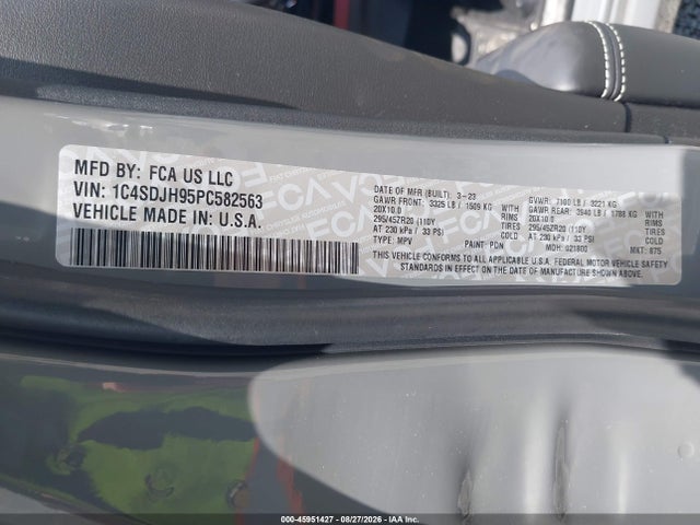 Dodge Durango Srt Hellcat Premium Awd 2023 1C4SDJH95PC582563 Image 9