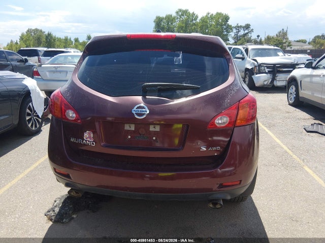 Aukcja sprzedaży 2009 Nissan Murano S, vin: JN8AZ18WX9W138748, numer aukcji: 45951453