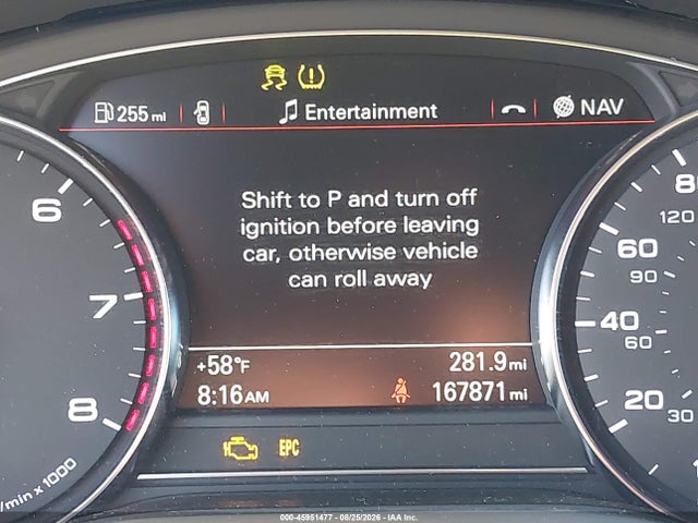 45951477 :رقم المزاد ، WAURGAFD0EN010053 vin ، 2014 Audi A8 L 3.0t مزاد بيع