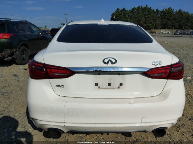 Продажа на аукционе авто 2018 Infiniti Q50 3.0t Luxe, vin: JN1EV7AR8JM444687, номер лота: 45951668