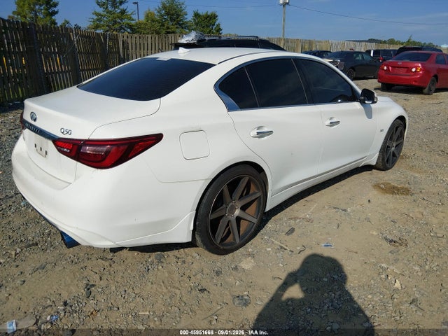 Продажа на аукционе авто 2018 Infiniti Q50 3.0t Luxe, vin: JN1EV7AR8JM444687, номер лота: 45951668