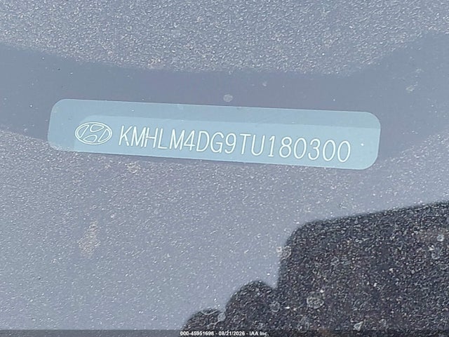 KMHLM4DG9TU180300 Hyundai Elantra Sel Sport