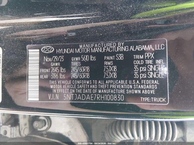 Hyundai Santa Cruz Se 2024 5NTJADAE7RH100830 Image 9