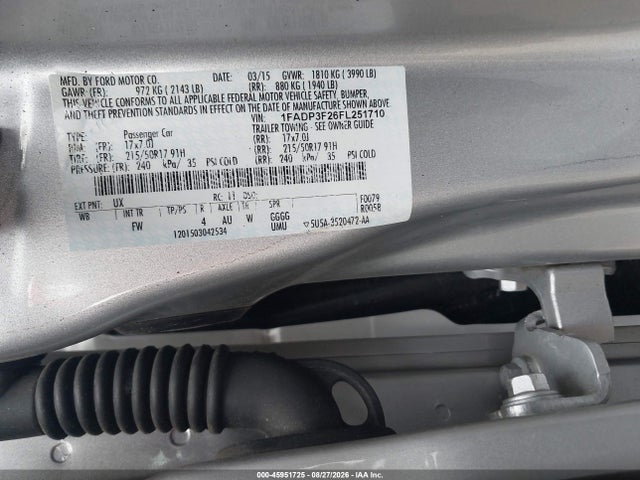 1FADP3F26FL251710 Ford FOCUS SE