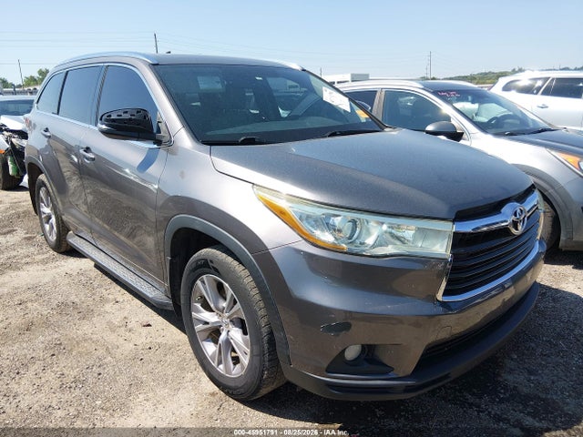 2015 Toyota Highlander Xle V6 მანქანა იყიდება აუქციონზე, vin: 5TDKKRFH3FS085281, აუქციონის ნომერი: 45951791