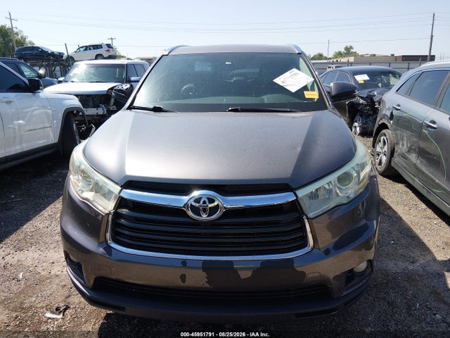 2015 Toyota Highlander Xle V6 მანქანა იყიდება აუქციონზე, vin: 5TDKKRFH3FS085281, აუქციონის ნომერი: 45951791