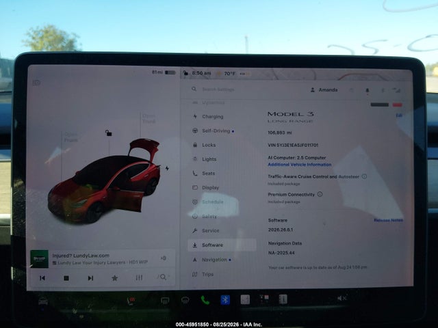 Tesla Model 3 Long Range/mid Range 2018 5YJ3E1EA5JF011701 Image 7