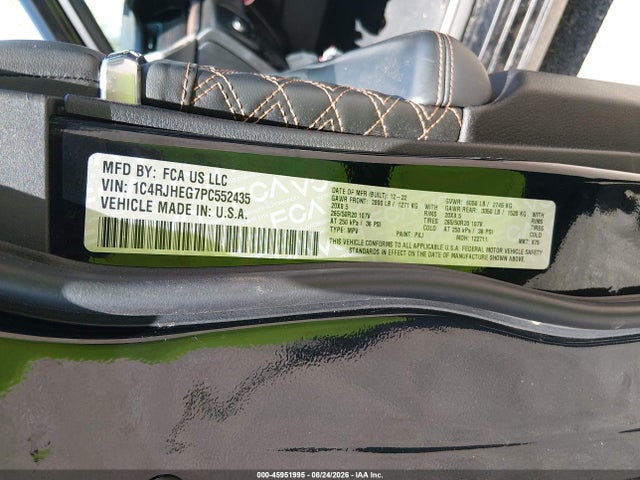 2023 Jeep Grand Cherokee Summit 4x4 მანქანა იყიდება აუქციონზე, vin: 1C4RJHEG7PC552435, აუქციონის ნომერი: 45951995