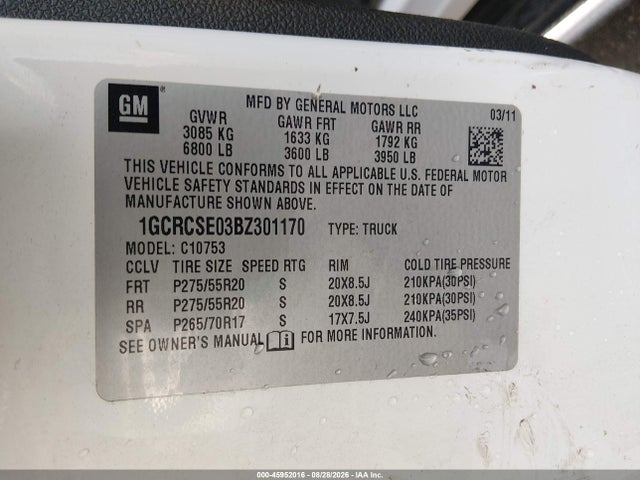 2008 Chevrolet Silverado 1500 Lt1 მანქანა იყიდება აუქციონზე, vin: 3GCEC13J78G249099, აუქციონის ნომერი: 45952016