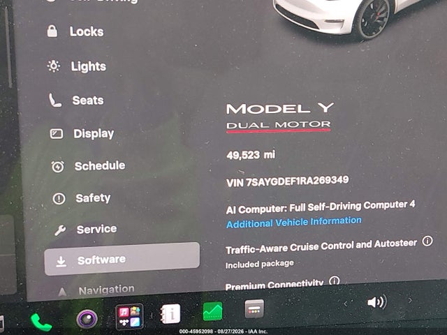 7SAYGDEF1RA269349 Tesla Model Y Performance Dual Motor All-wheel Drive