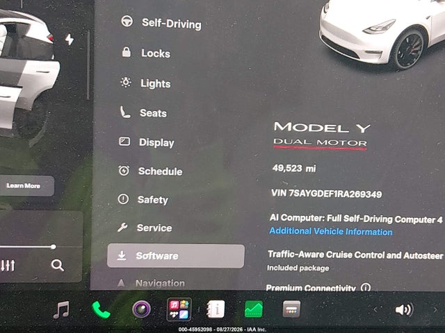 7SAYGDEF1RA269349 Tesla Model Y Performance Dual Motor All-wheel Drive
