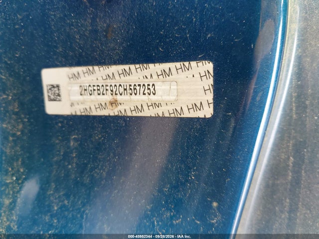 Продажа на аукционе авто 2012 Honda Civic Ex-l, vin: 2HGFB2F92CH567253, номер лота: 45952344