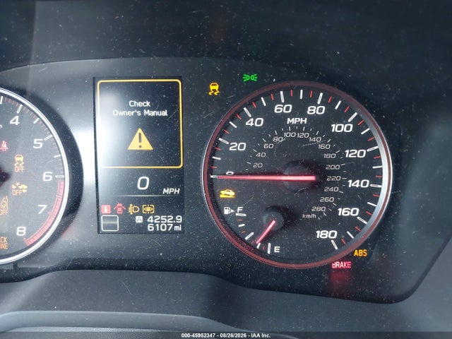 2025 Subaru Wrx Premium მანქანა იყიდება აუქციონზე, vin: JF1VBAH68S9807224, აუქციონის ნომერი: 45952347