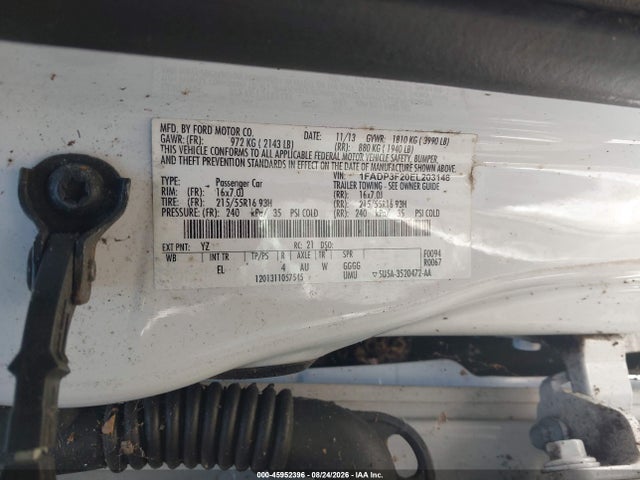 Aukcja sprzedaży 2014 Ford Focus Se, vin: 1FADP3F20EL203148, numer aukcji: 45952396
