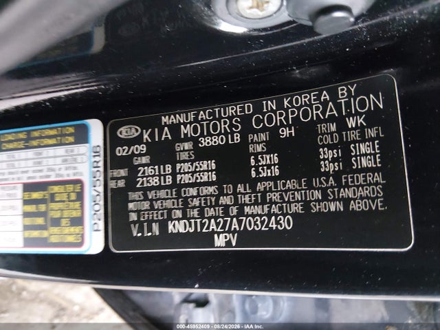 Aukcja sprzedaży 2010 Kia Soul +, vin: KNDJT2A27A7032430, numer aukcji: 45952409