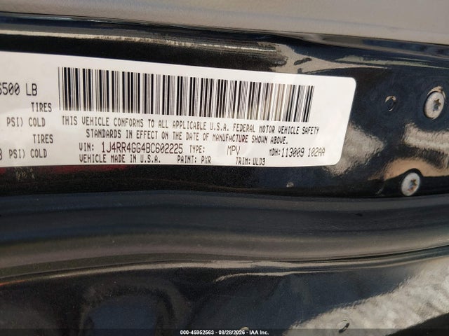 45952563 :رقم المزاد ، 1J4RR4GG4BC602225 vin ، 2011 Jeep Grand Cherokee Laredo مزاد بيع